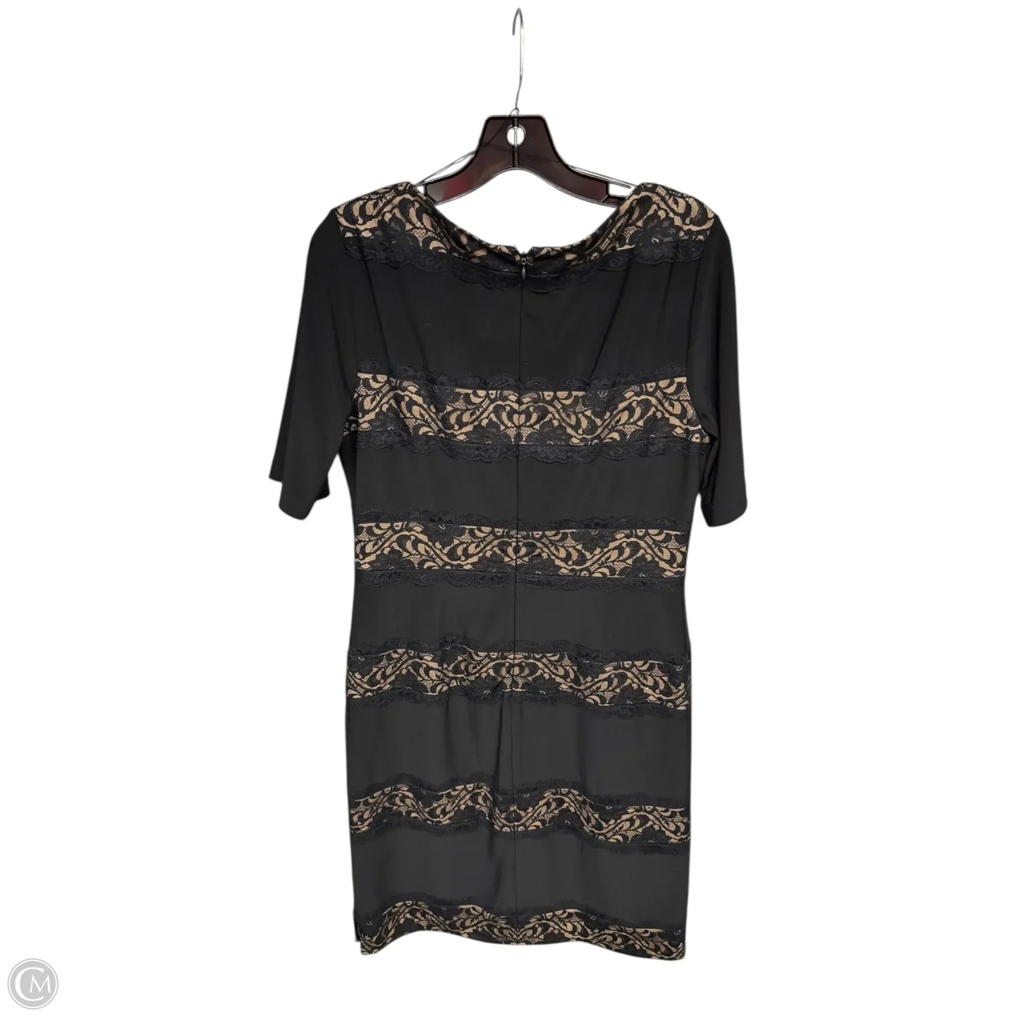 Dress Party Midi By Adrianna Papell In Black, Size: 10