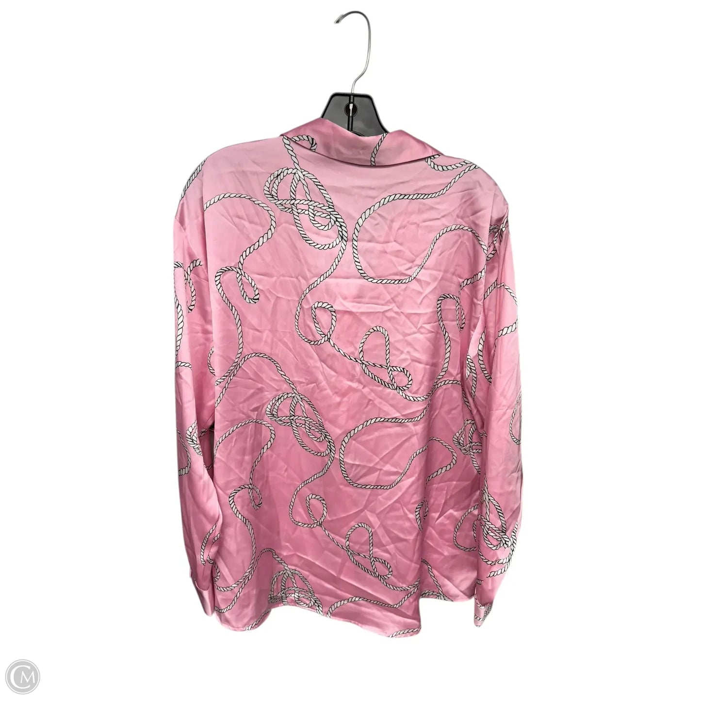 Top Long Sleeve By Zara In Pink, Size: Xl