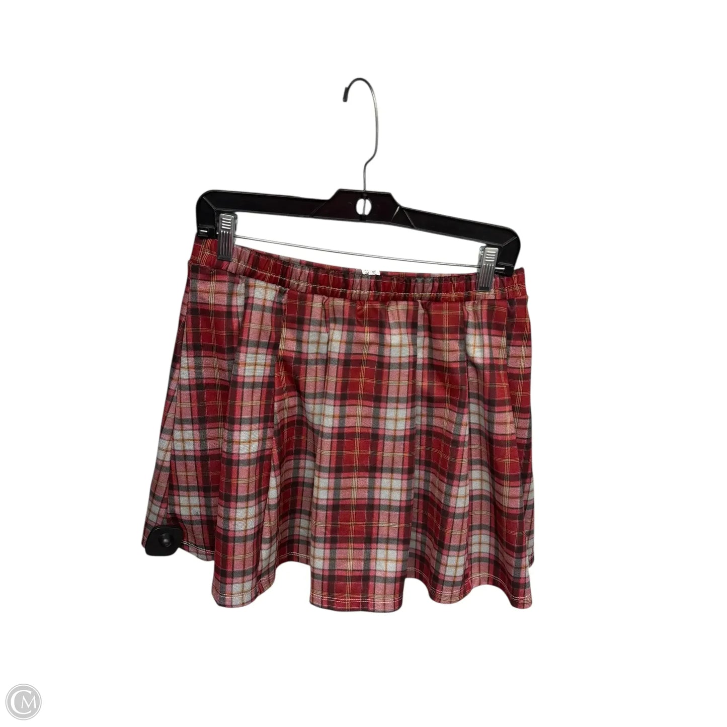 Skort By Halara In Plaid Pattern, Size: Xl