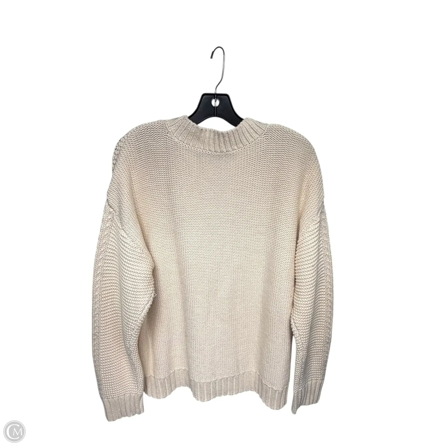 Sweater By Michael Stars In Cream & Pink, Size: Xl