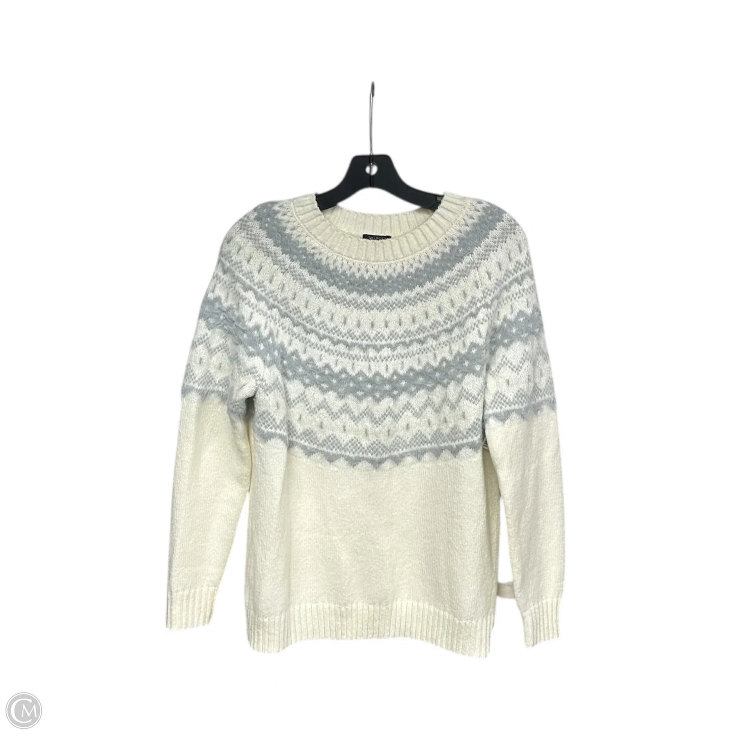 Sweater By Talbots In White, Size: Mp