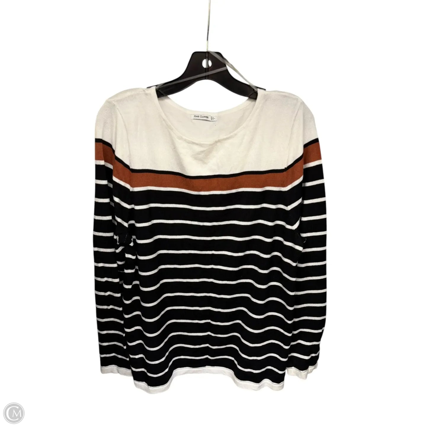 Sweater By Pink Clover In Black & White, Size: L