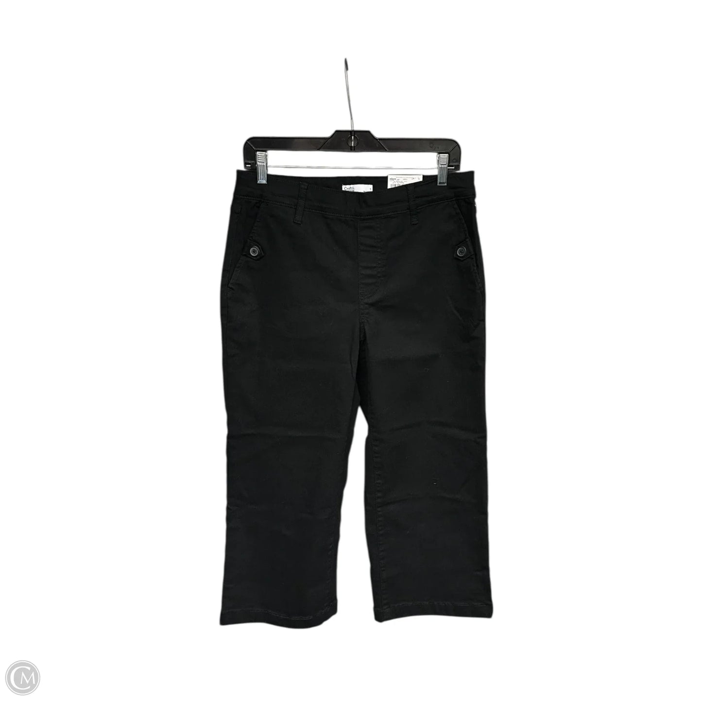 Pants Wide Leg By Croft And Barrow In Black, Size: S