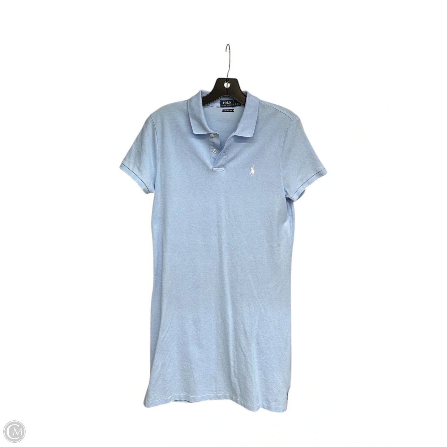 Dress Casual Midi By Polo Ralph Lauren In Blue, Size: L