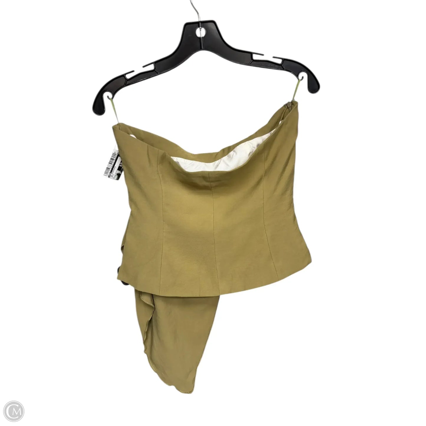 Top Sleeveless By Zara In Green, Size: M