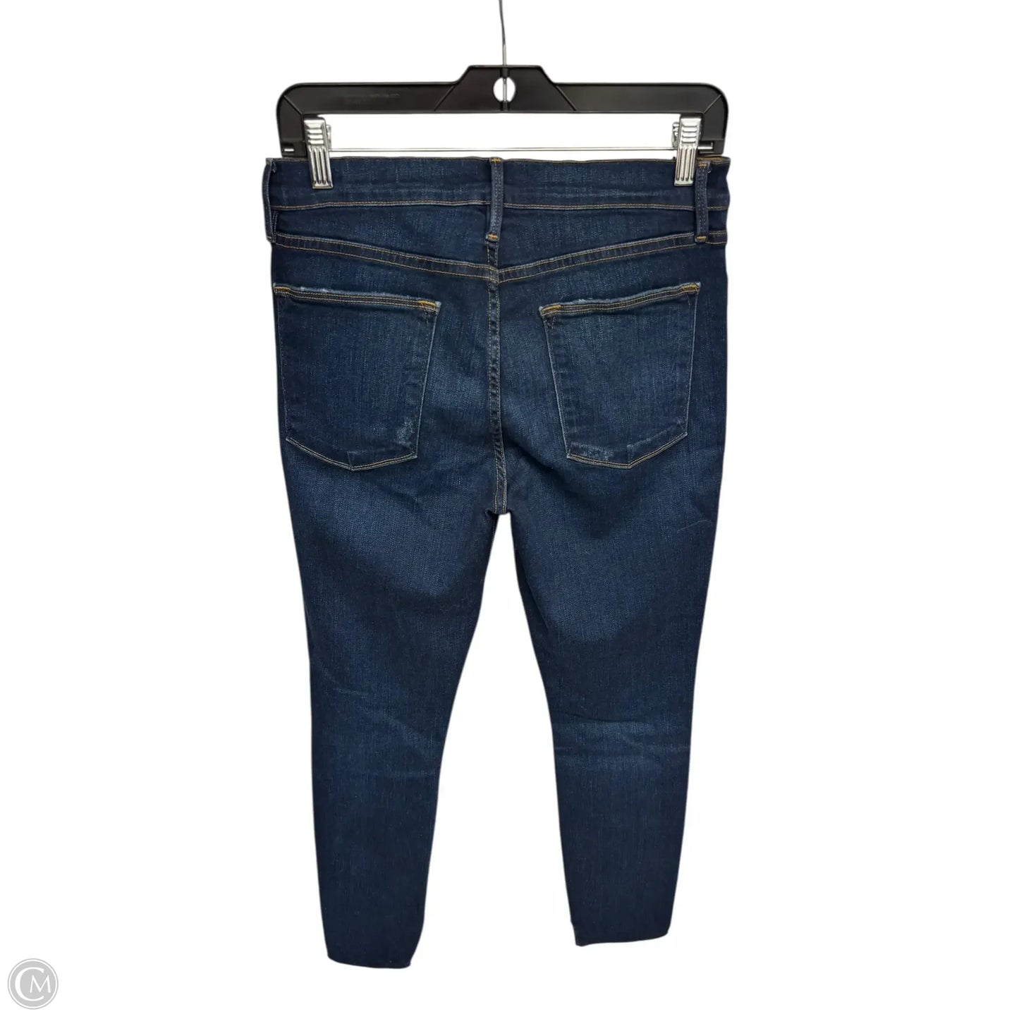 Jeans Skinny By Frame In Blue Denim, Size: 30