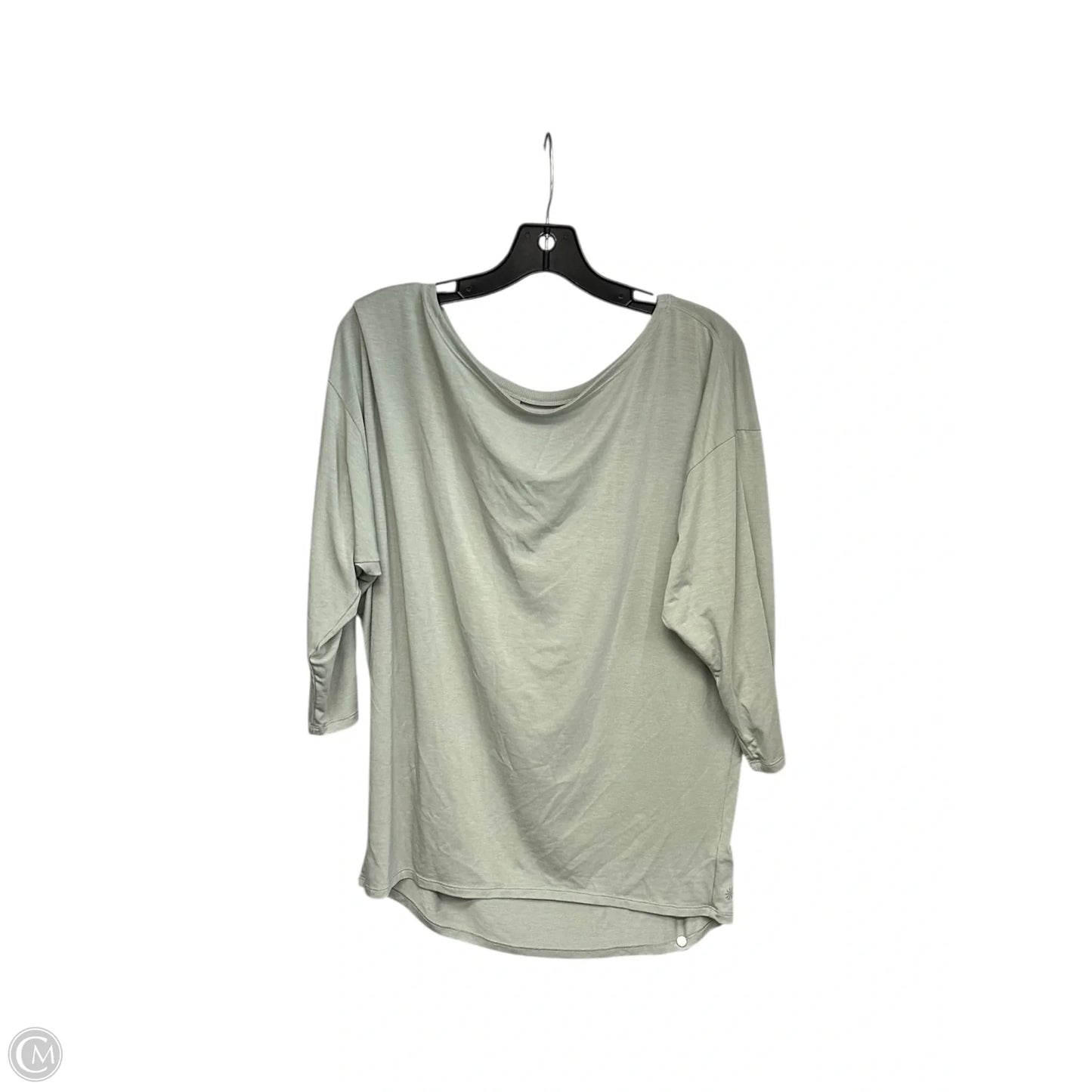 Athletic Top Long Sleeve Crewneck By Athleta In Green, Size: M