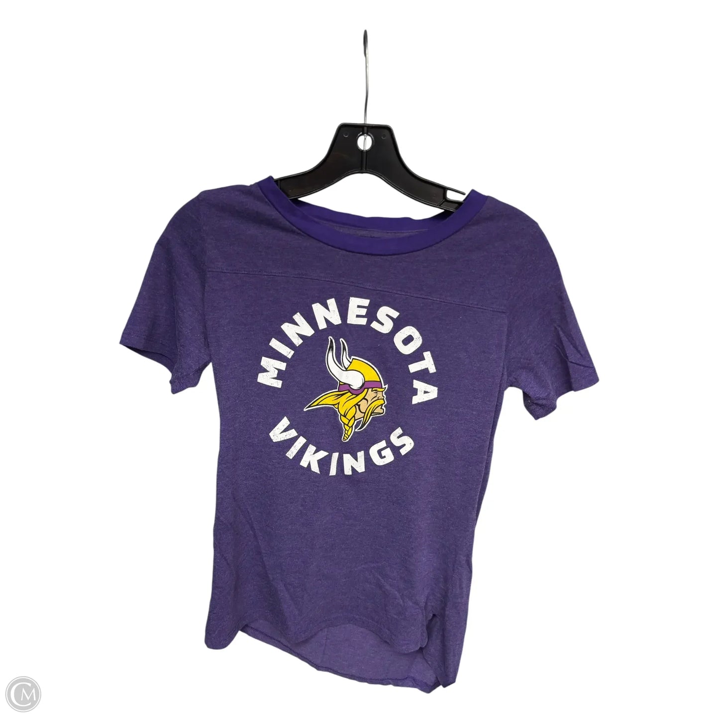 Athletic Top Short Sleeve By Nfl In Purple, Size: M