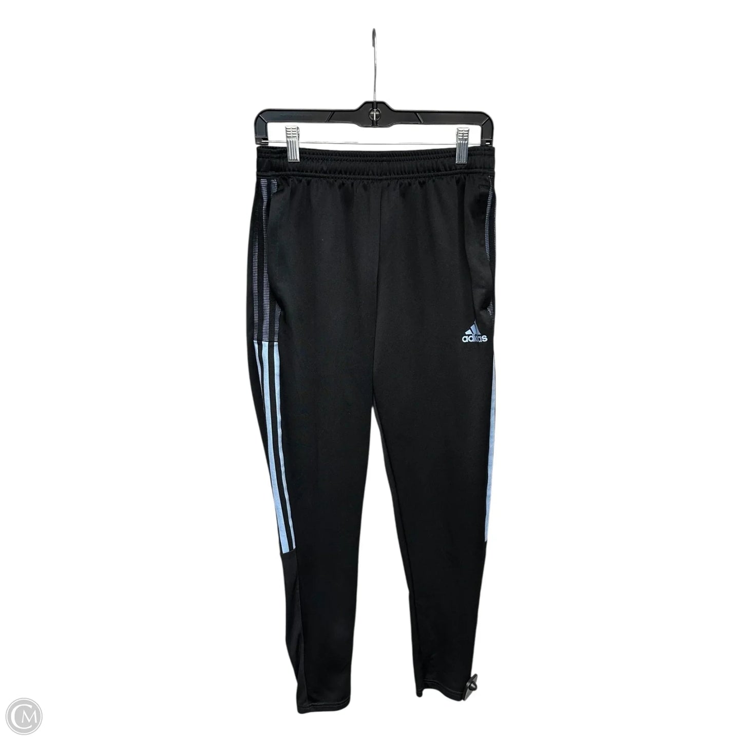 Athletic Pants By Adidas In Black & Blue, Size: M