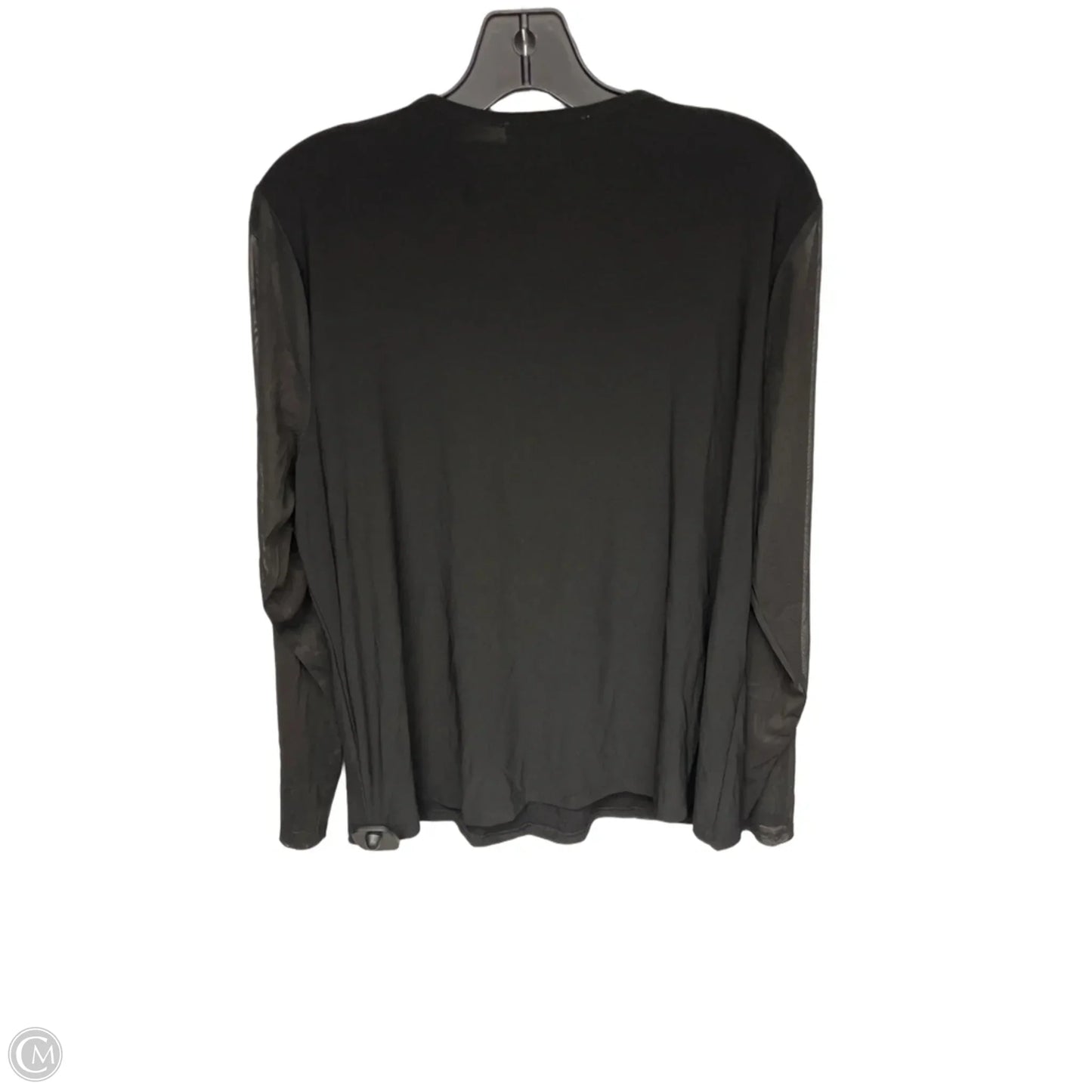 Top Long Sleeve By Nine West In Black, Size: Xl