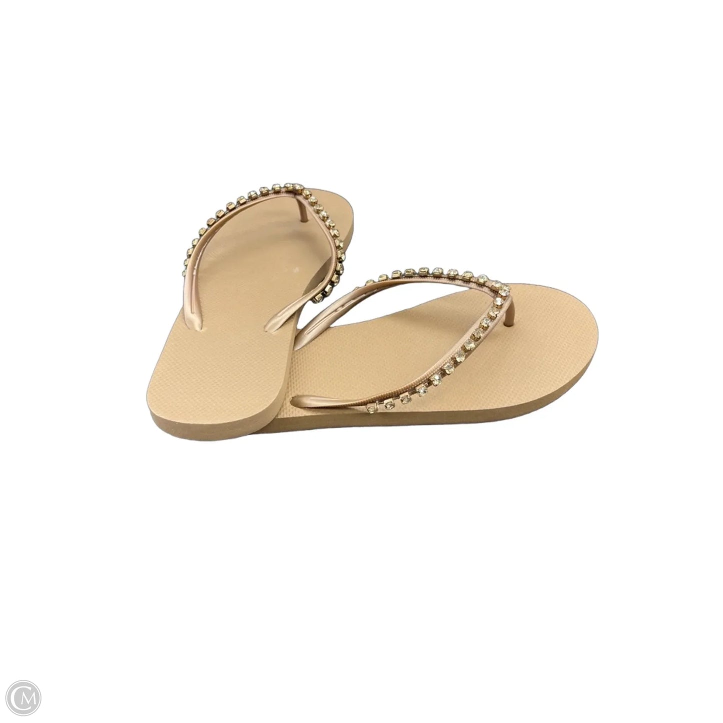 Sandals Flip Flops By Shade & Shore In Tan, Size: 10
