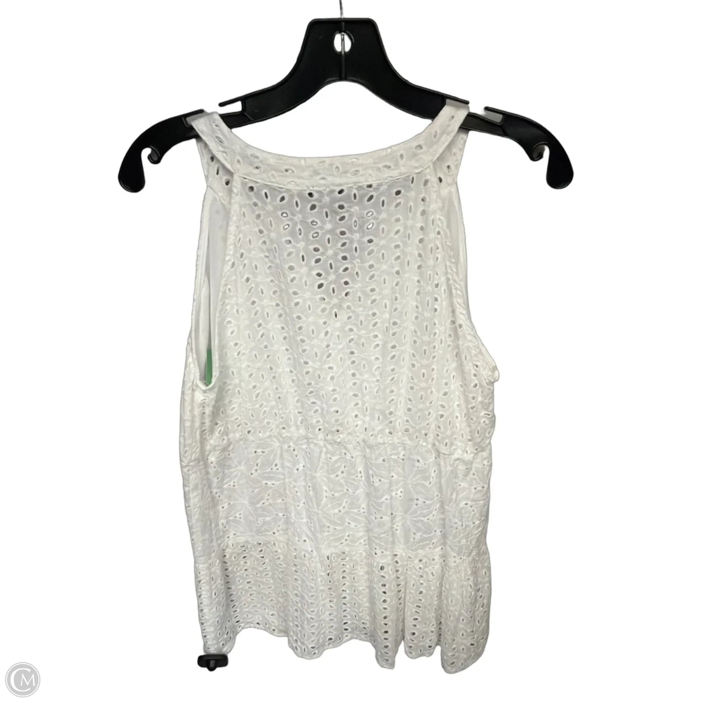 Top Sleeveless By Staccato In White, Size: M