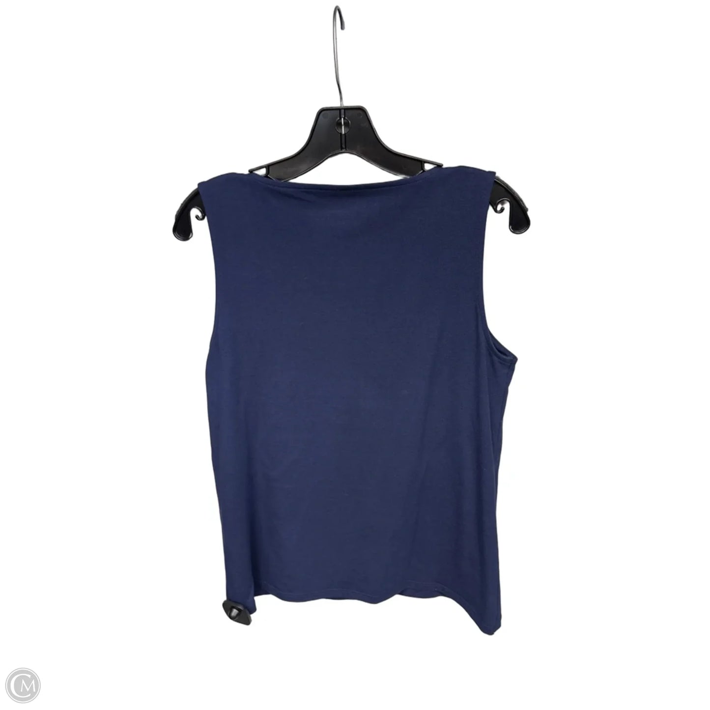 Top Sleeveless By Chicos In Navy, Size: M