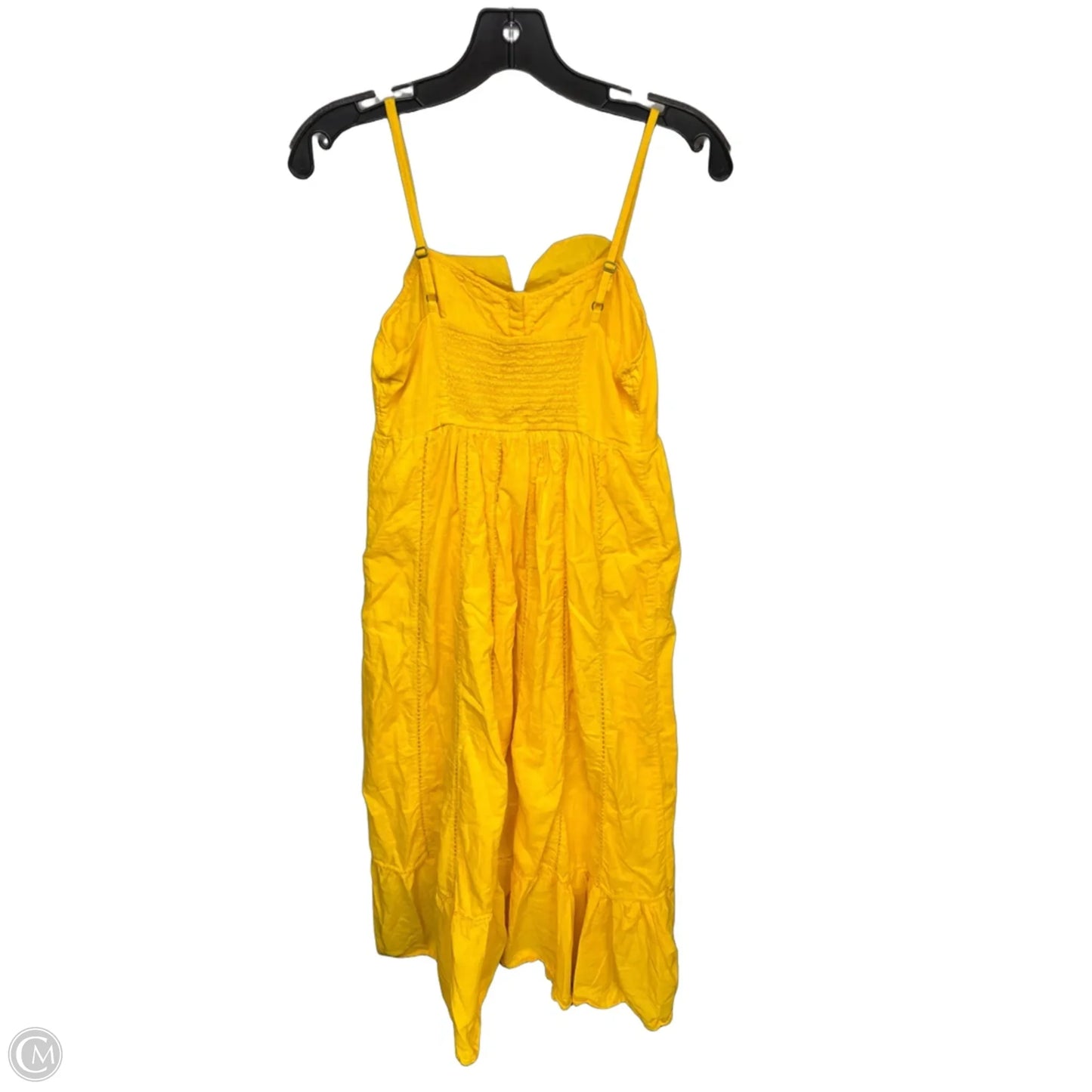 Dress Casual Maxi By Anthropologie In Yellow, Size: 4