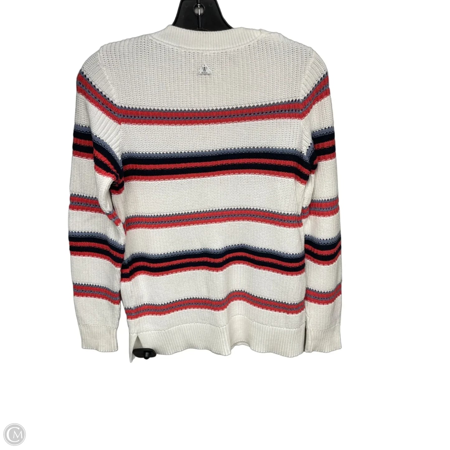 Sweater By Barbour In Pink & White, Size: 4