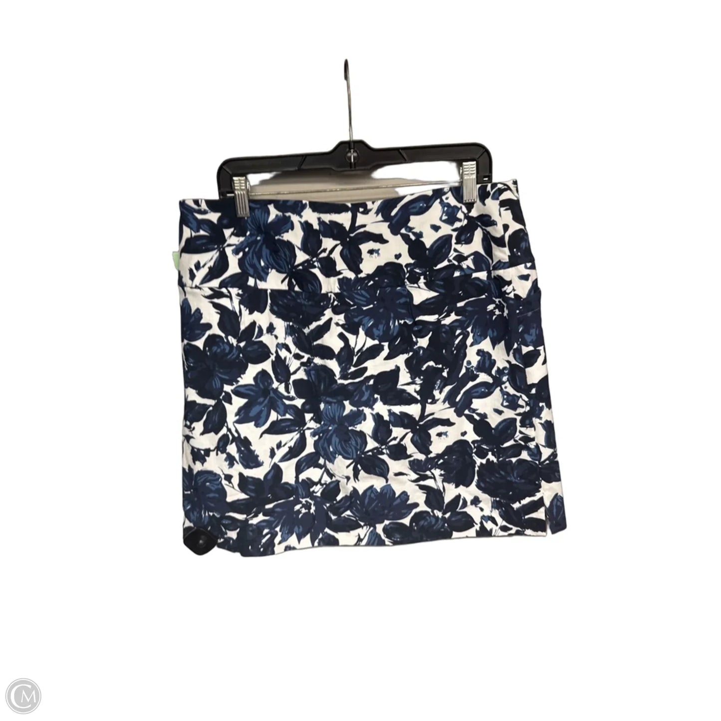 Skort By Sc & Co In Blue & White, Size: Xl