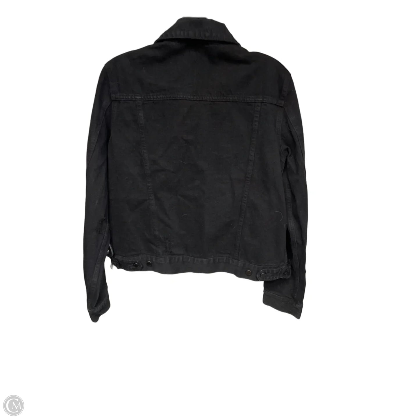 Jacket Denim By Clothes Mentor In Black, Size: M