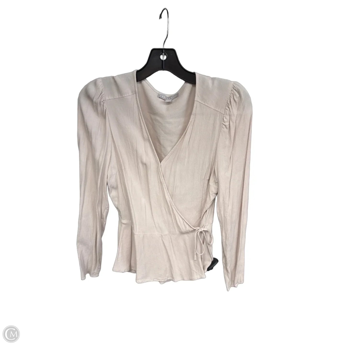 Top Long Sleeve By Chelsea 28 In Pink, Size: S