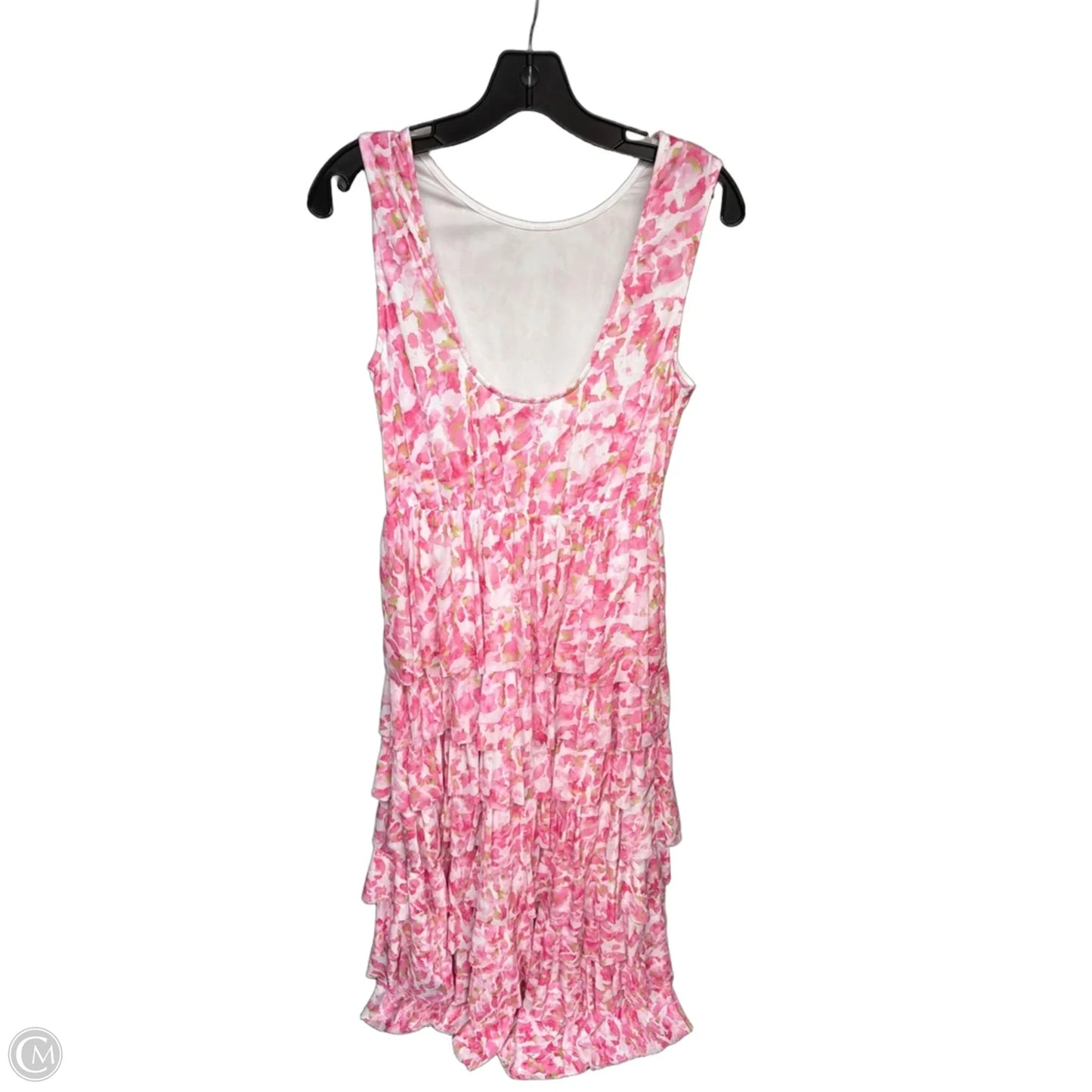 Dress Party Long By Vince Camuto In Pink & White, Size: S