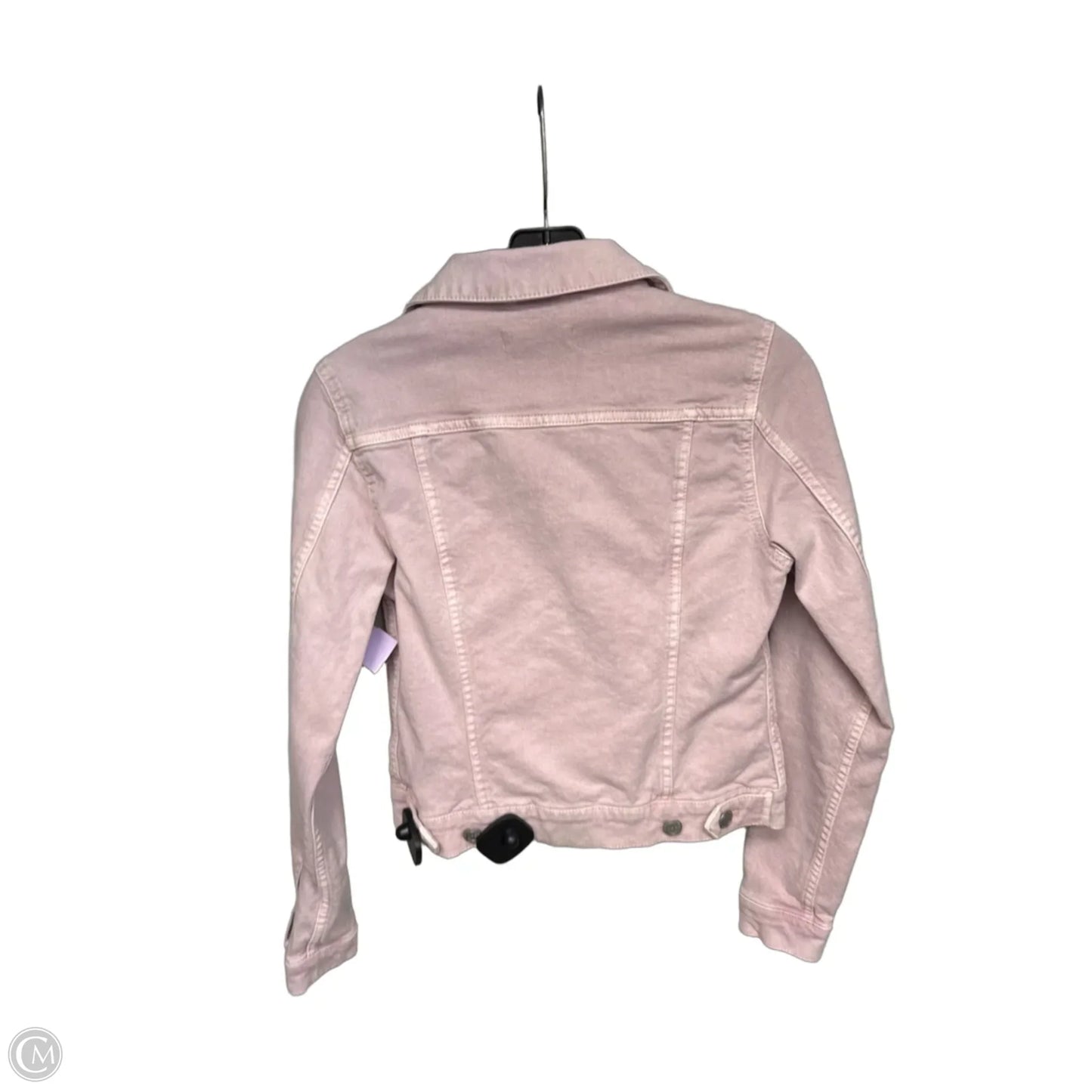 Jacket Denim By Loft In Pink Denim, Size: Xs
