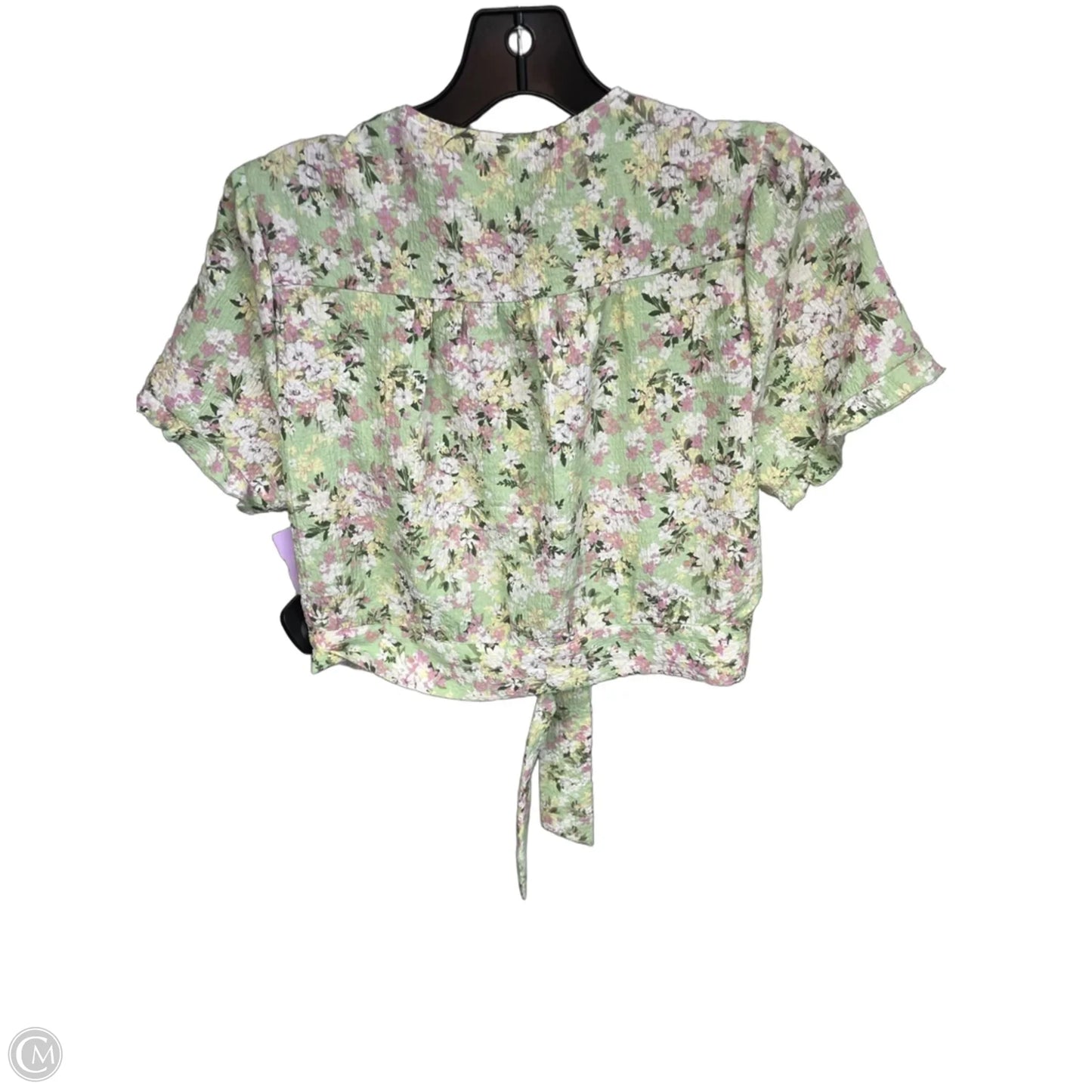 Top Short Sleeve By Bcbg In Green, Size: M