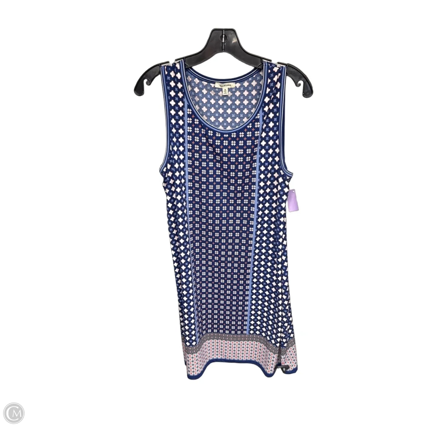 Dress Casual Midi By Max Studio In Blue & White, Size: M