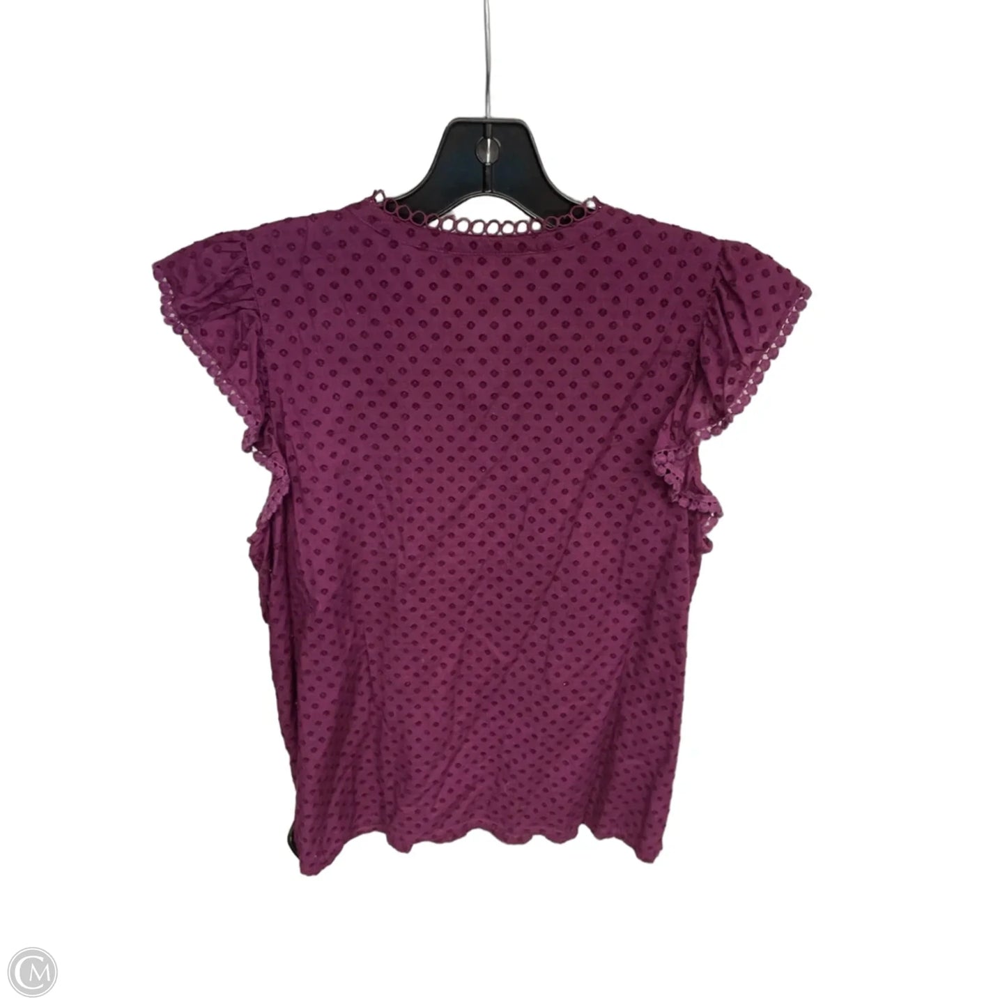 Top Sleeveless By Loft In Purple, Size: M
