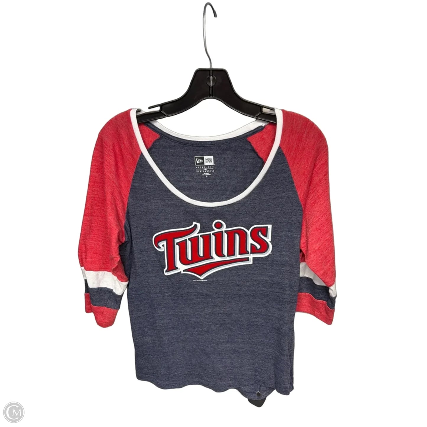 Athletic Top Short Sleeve By Clothes Mentor In Blue & Red, Size: M