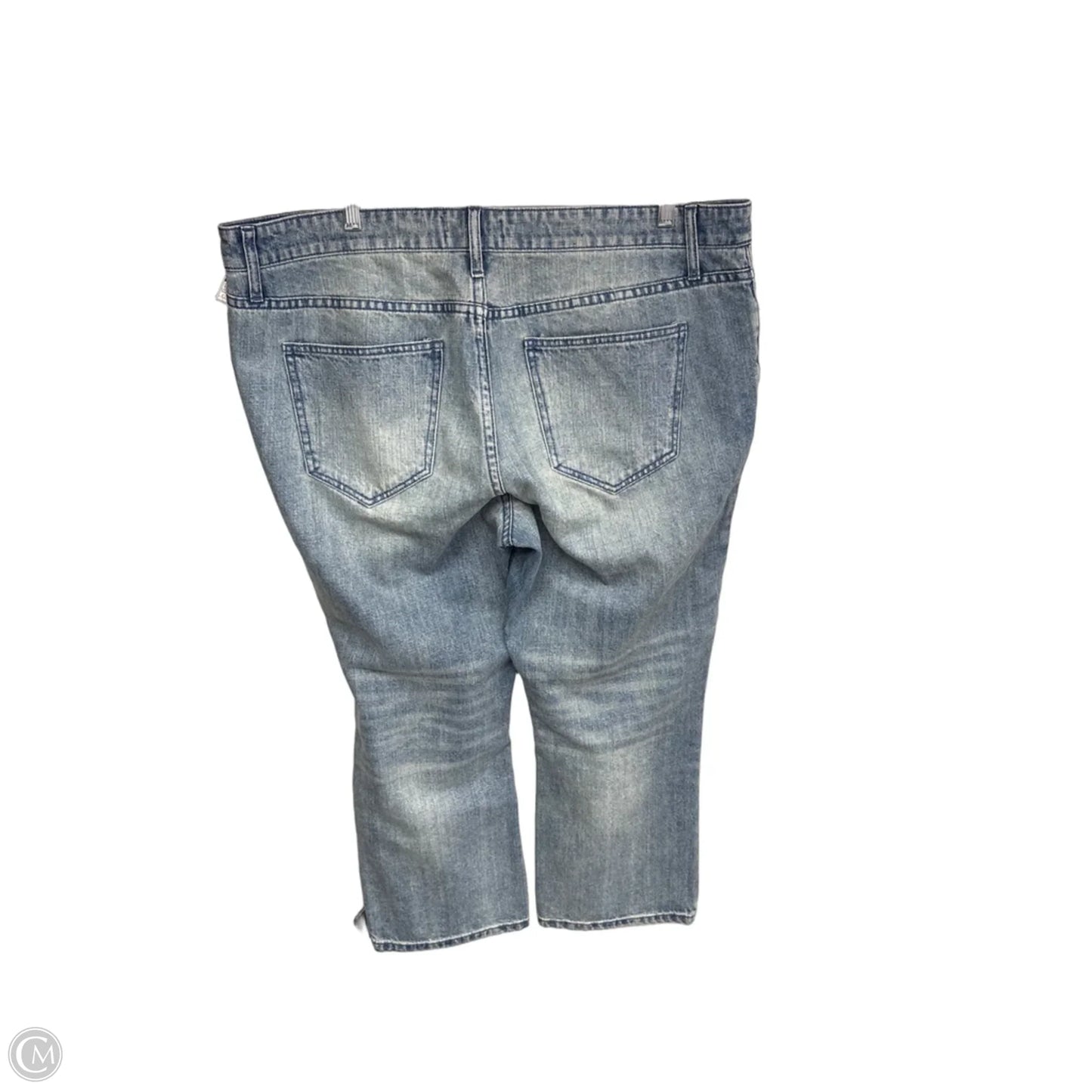 Jeans Cropped By Who What Wear In Blue Denim, Size: 16
