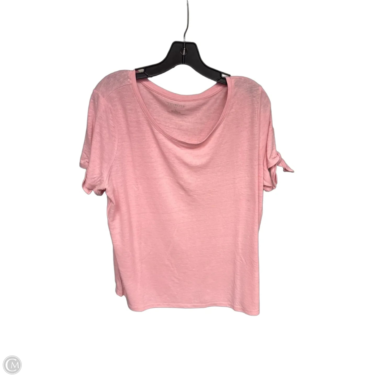 Top Short Sleeve By Talbots In Pink, Size: Xl