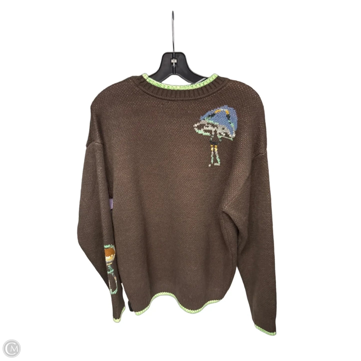 Sweater By Urban Outfitters In Brown & Green, Size: Sp