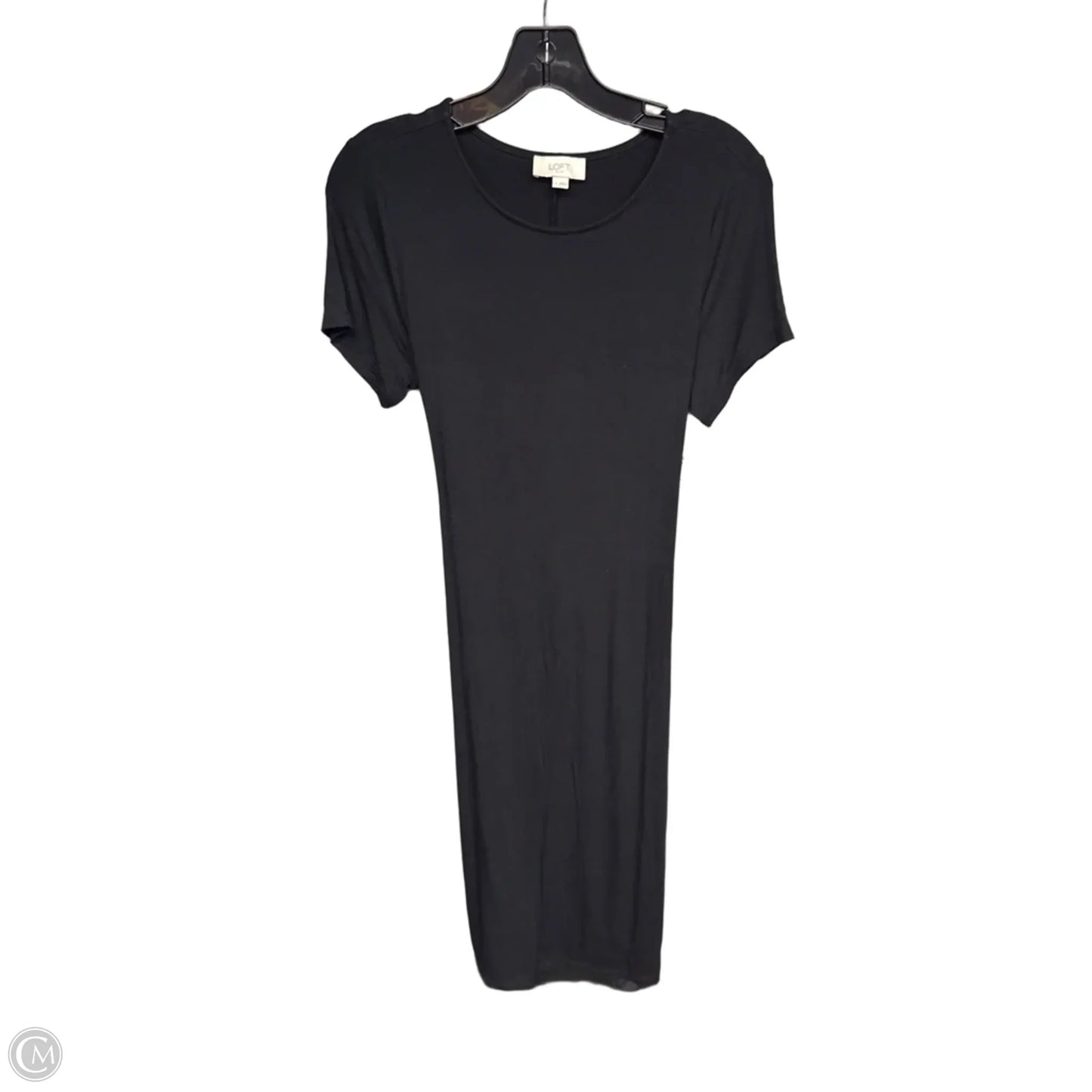 Dress Casual Midi By Loft In Black, Size: S