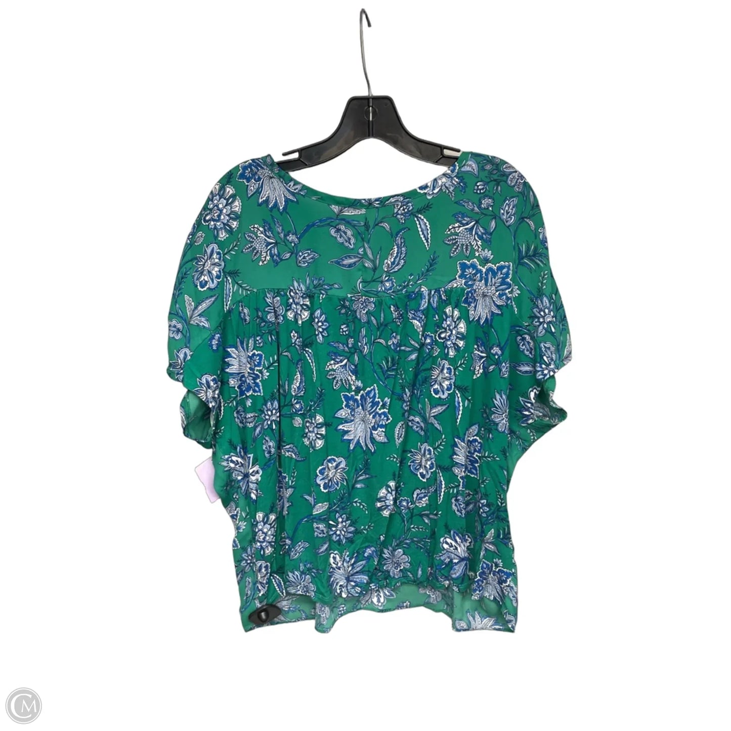 Top Short Sleeve By Loft In Green, Size: Xl