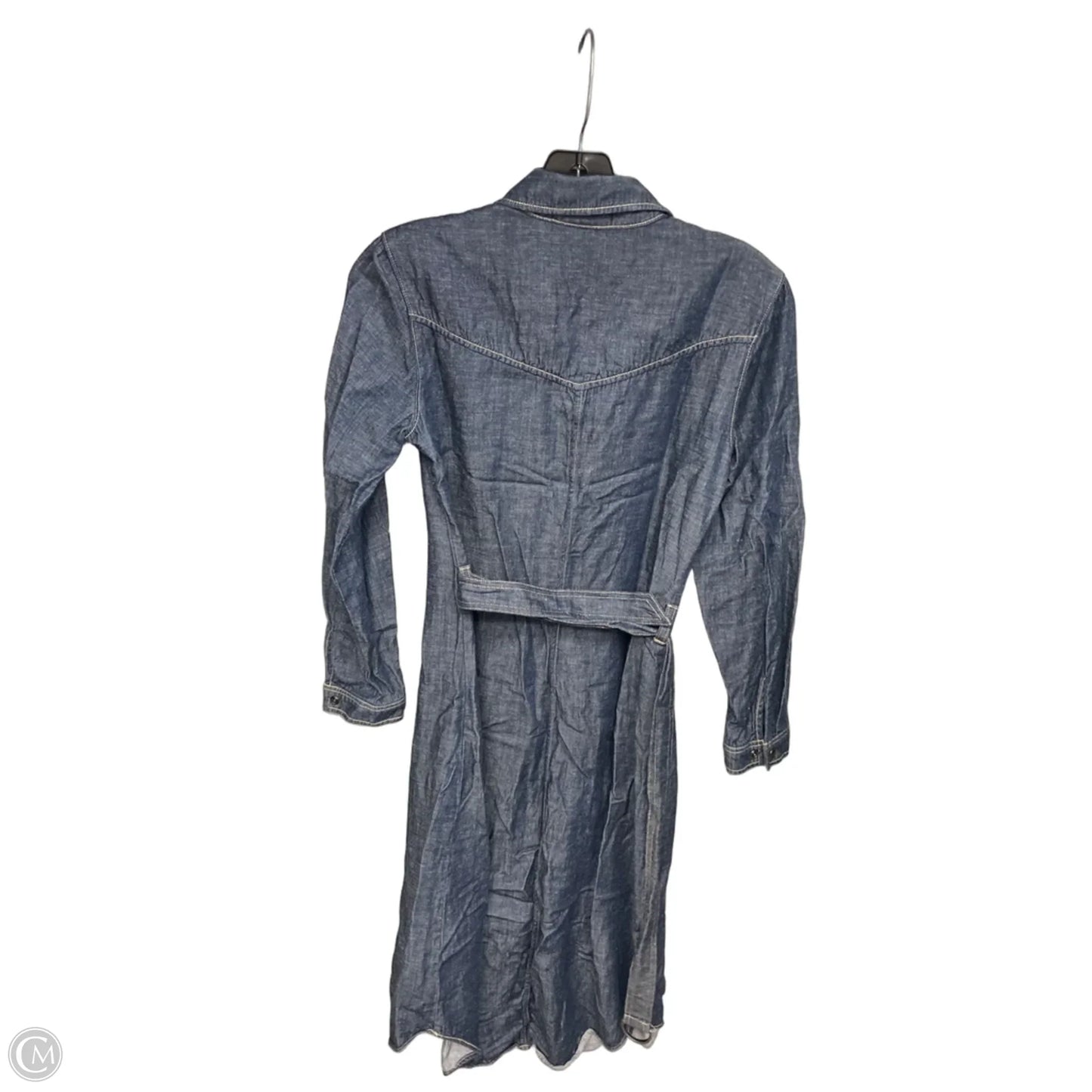 Dress Casual Midi By Cloth & Stone In Blue Denim, Size: Xs