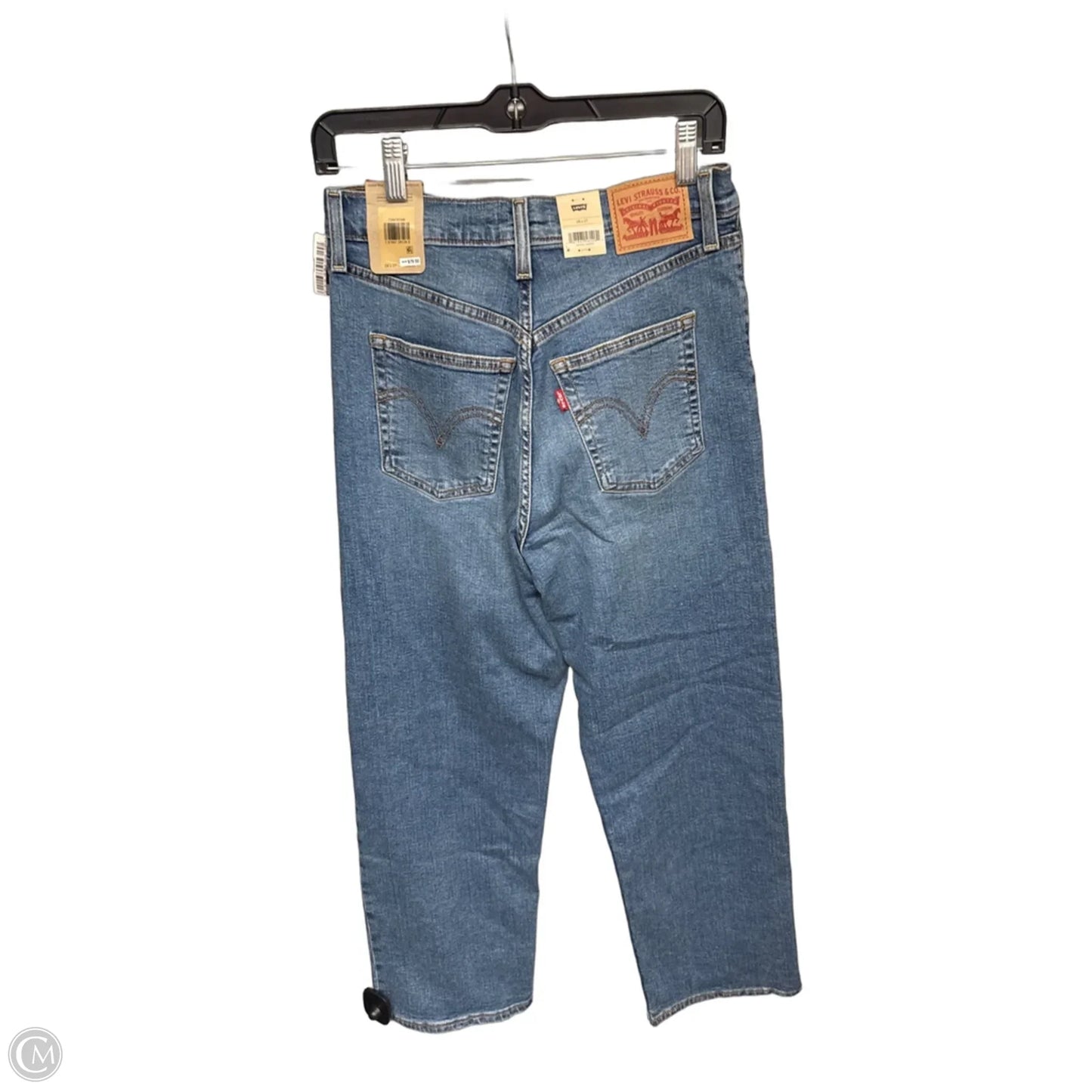 Jeans Straight By Levis In Blue Denim, Size: 6