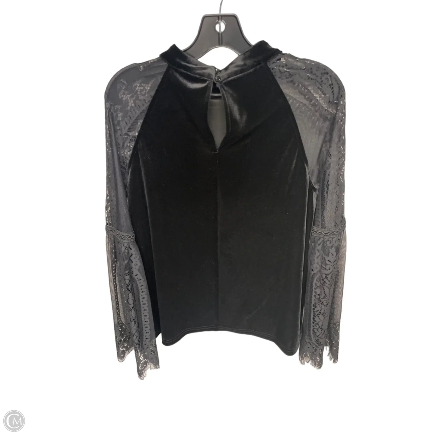Top Long Sleeve By Very J In Black, Size: M