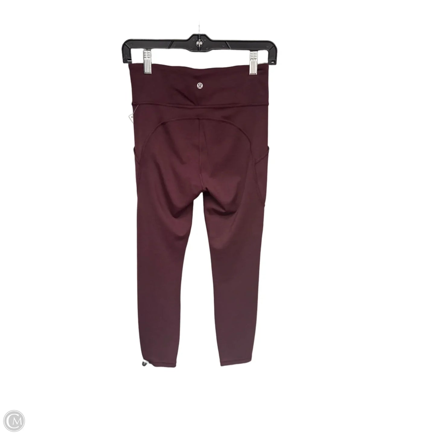 Athletic Leggings By Lululemon In Maroon, Size: 6