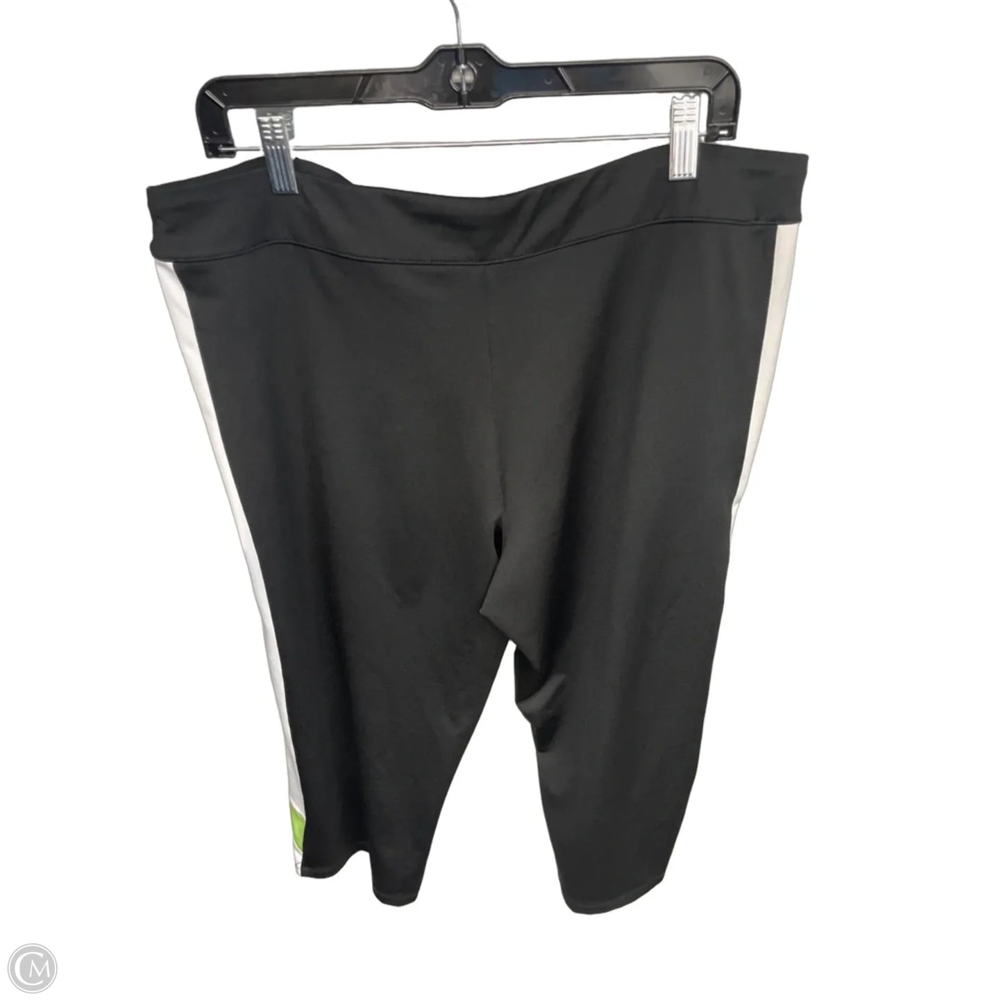 Athletic Capris By Izod In Black & Green, Size: Xl