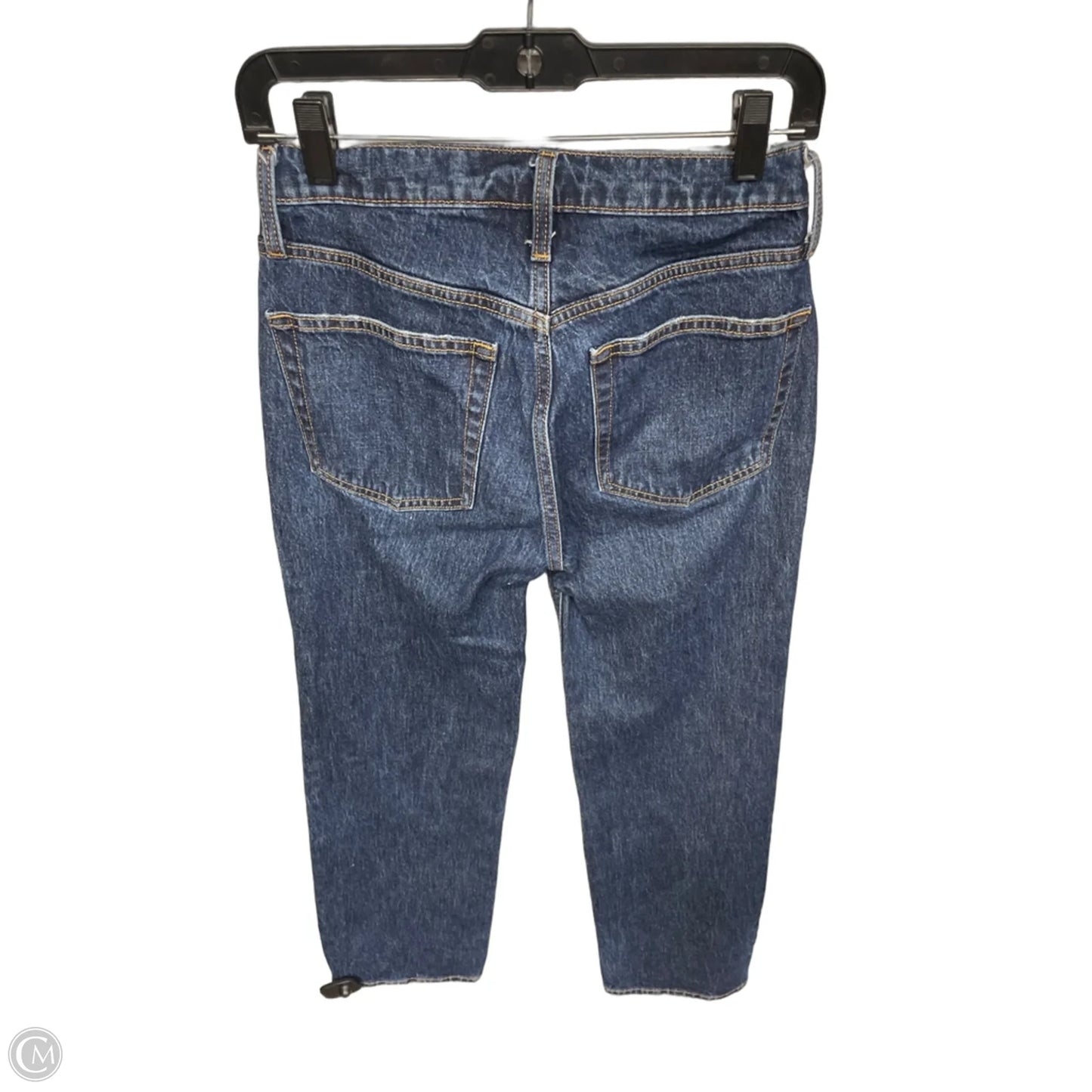 Jeans Straight By Gap In Blue Denim, Size: Xs
