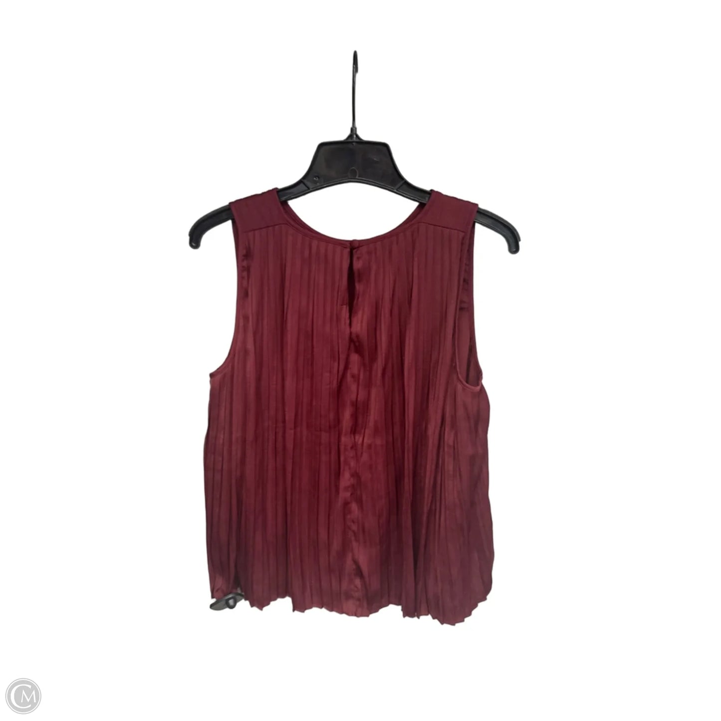 Top Sleeveless By Banana Republic In Maroon, Size: M