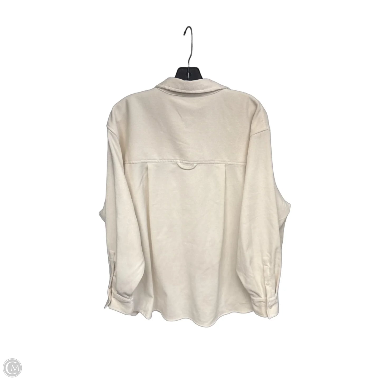 Top Long Sleeve By A New Day In Cream, Size: L