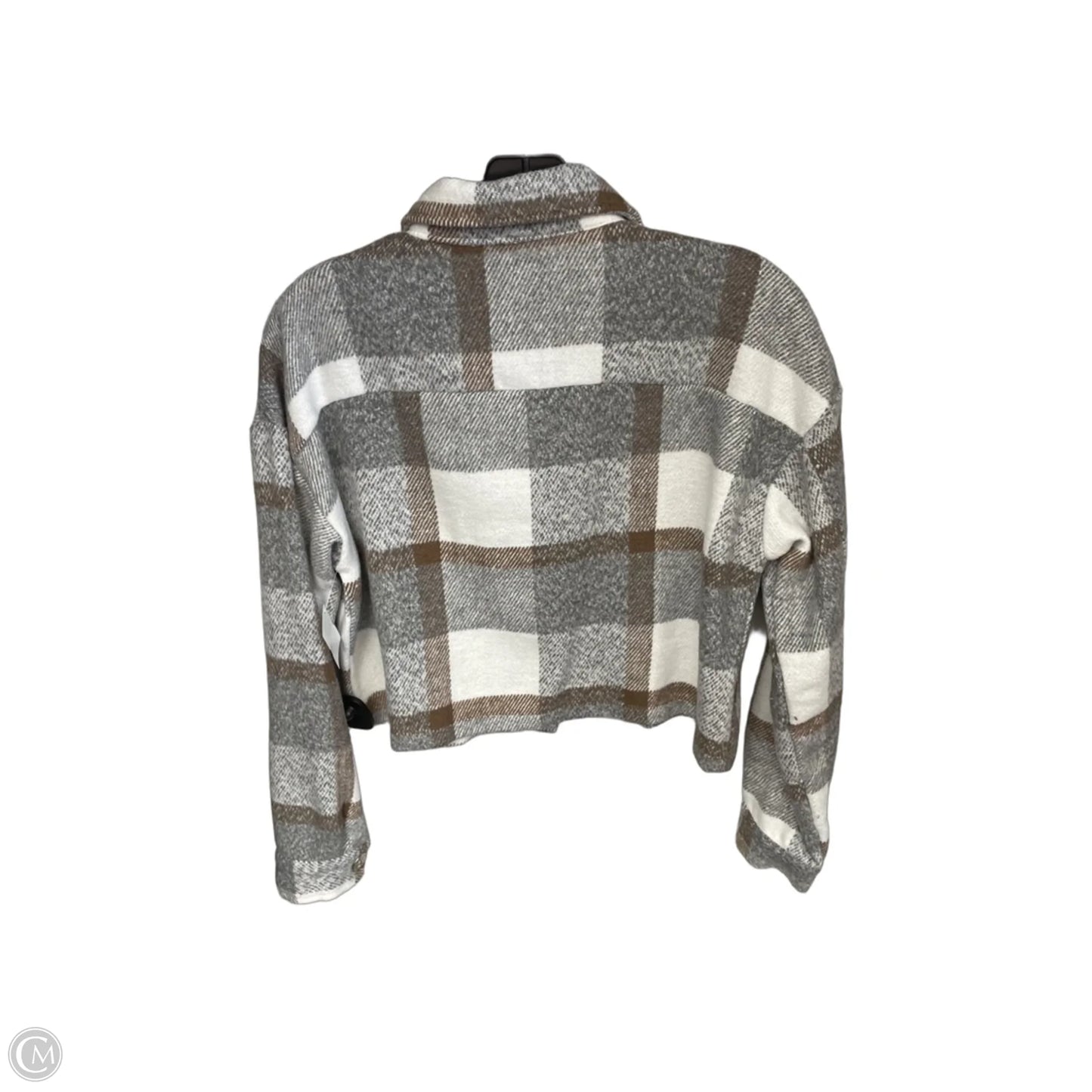 Jacket Shirt By Clothes Mentor In Plaid Pattern, Size: S