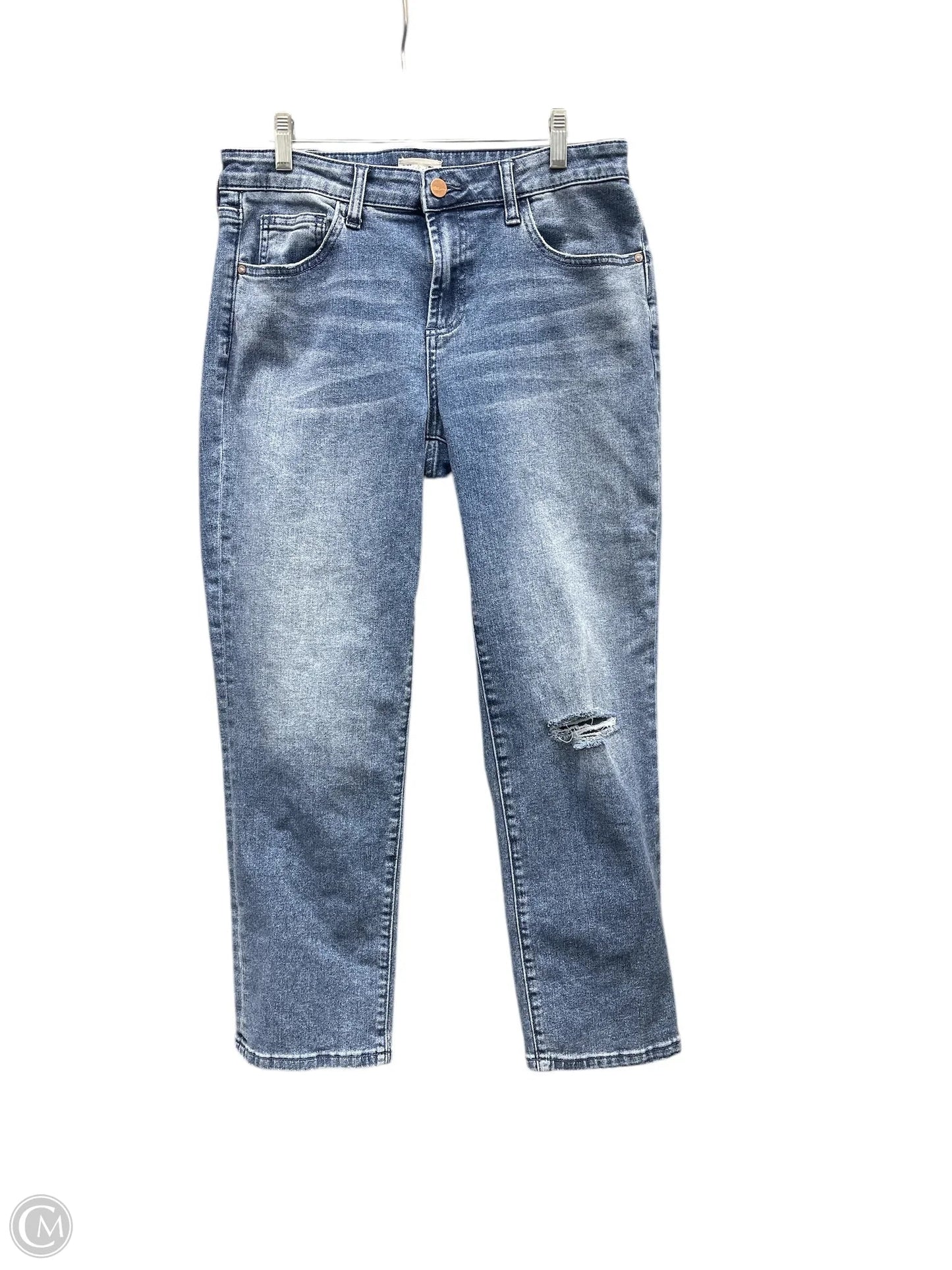 Jeans Straight By Hint of Blu In Blue Denim, Size: 8