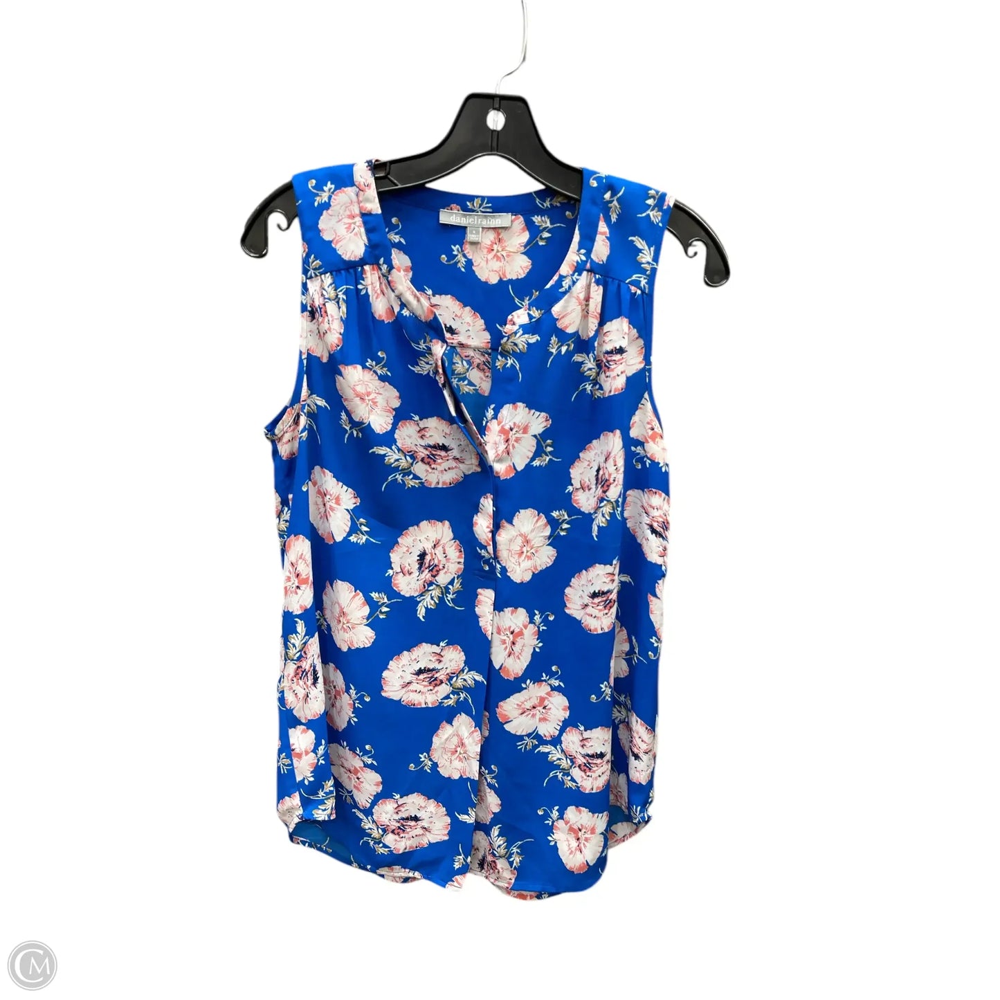 Top Sleeveless By Daniel Rainn In Blue & Pink, Size: S