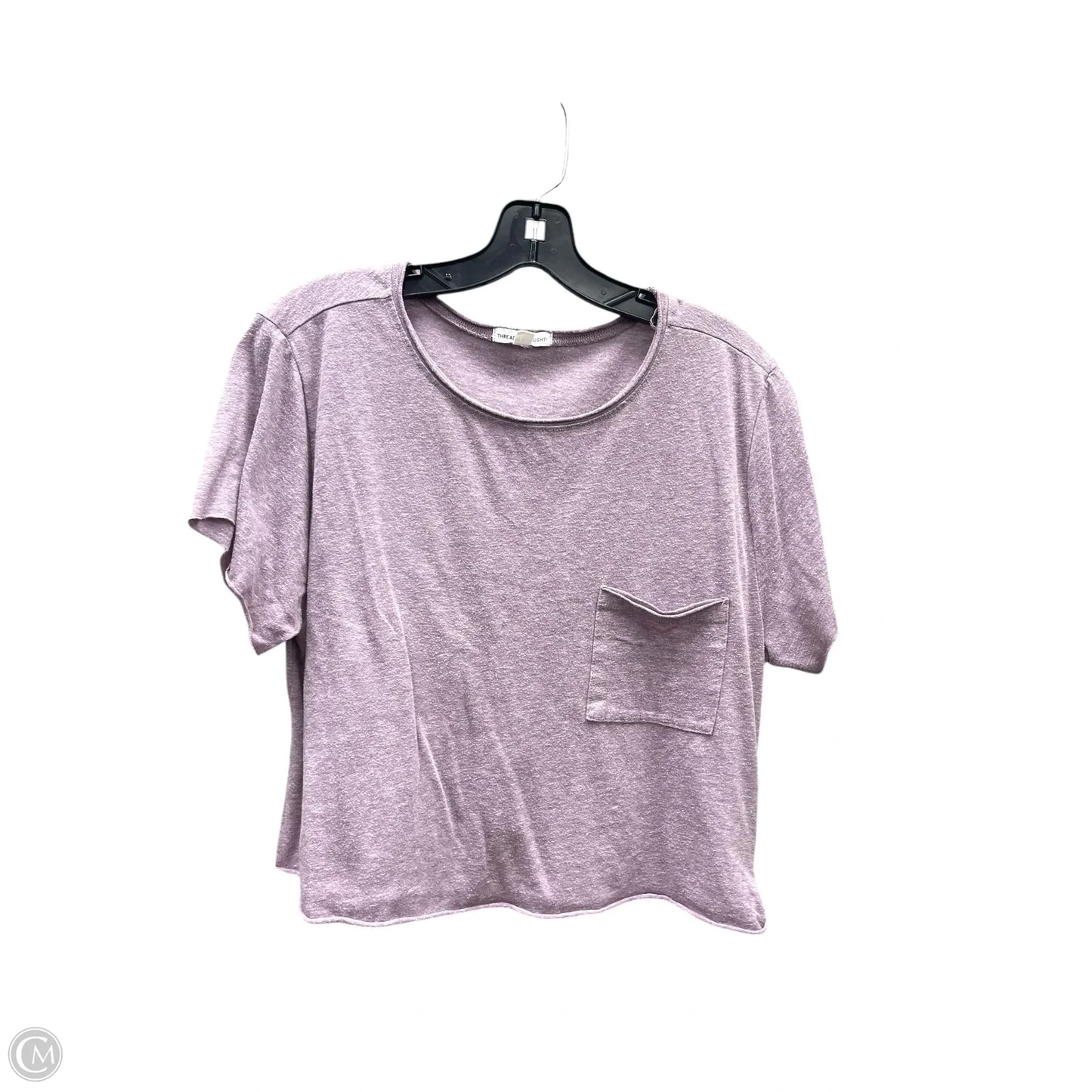Top Short Sleeve Basic By Threads 4 Thought In Purple, Size: L