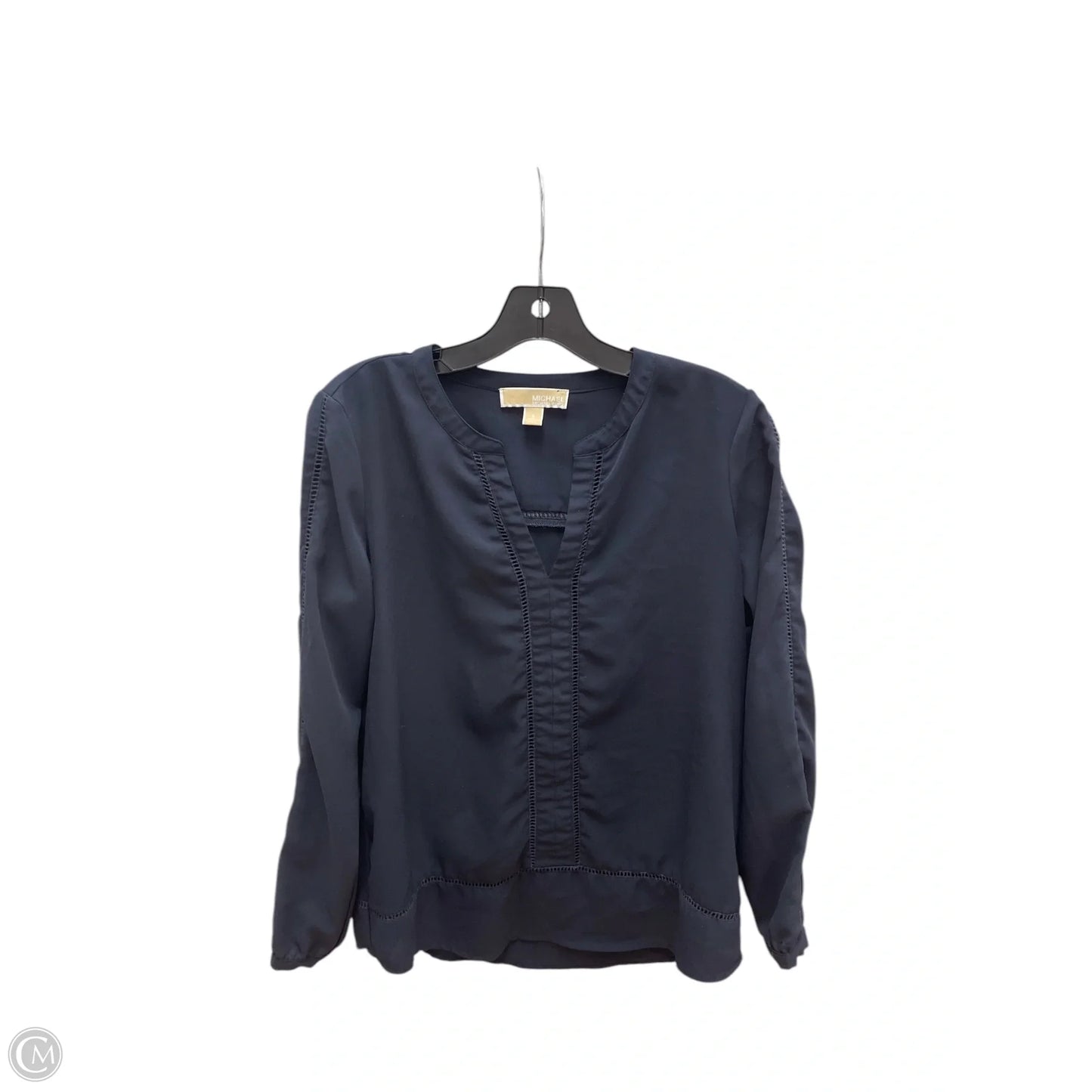 Top Long Sleeve By Michael By Michael Kors In Navy, Size: S