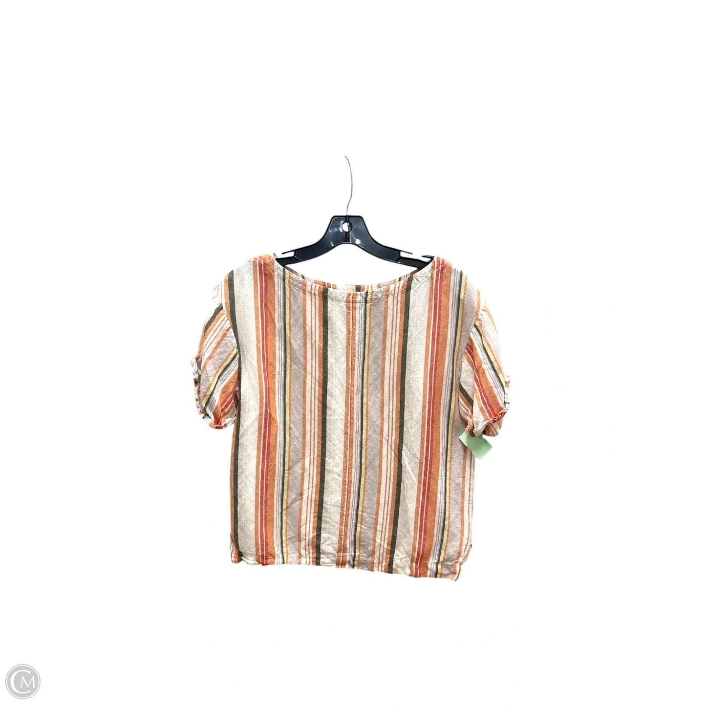 Top Short Sleeve By A New Day In Striped Pattern, Size: Xs