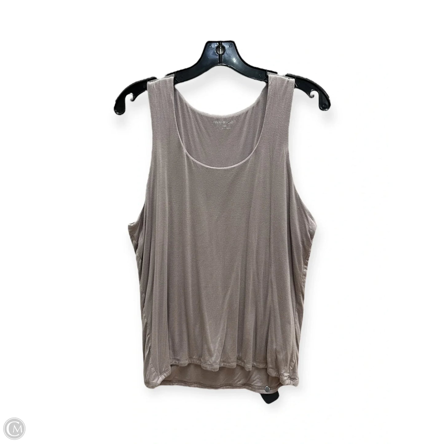 Top Sleeveless By Maurices In Taupe, Size: Xxl