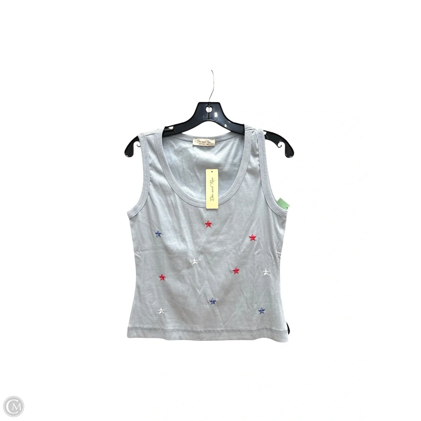 Tank Top By Doe & Rae In Blue & Red, Size: L