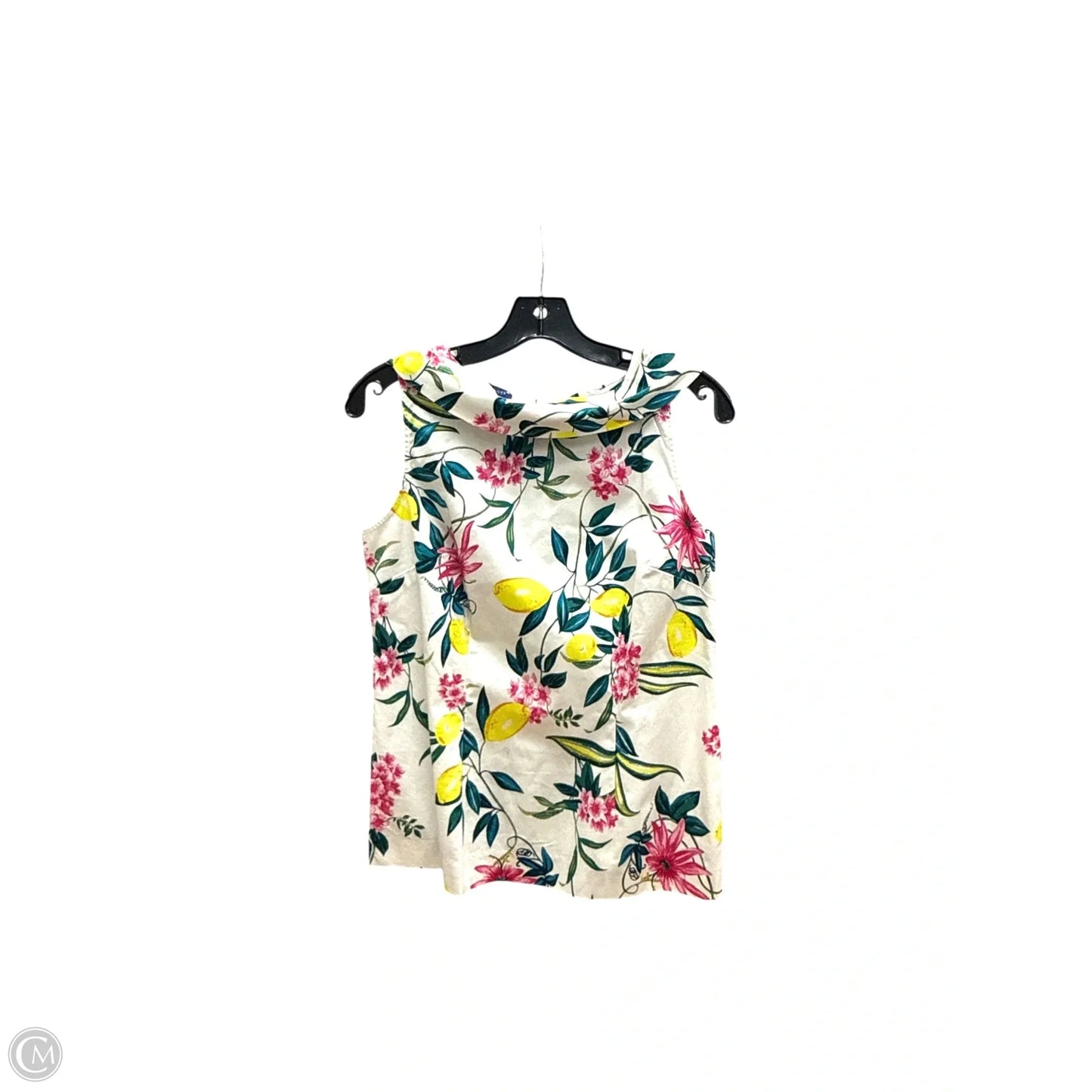 Top Sleeveless By Talbots In Floral Print, Size: 4